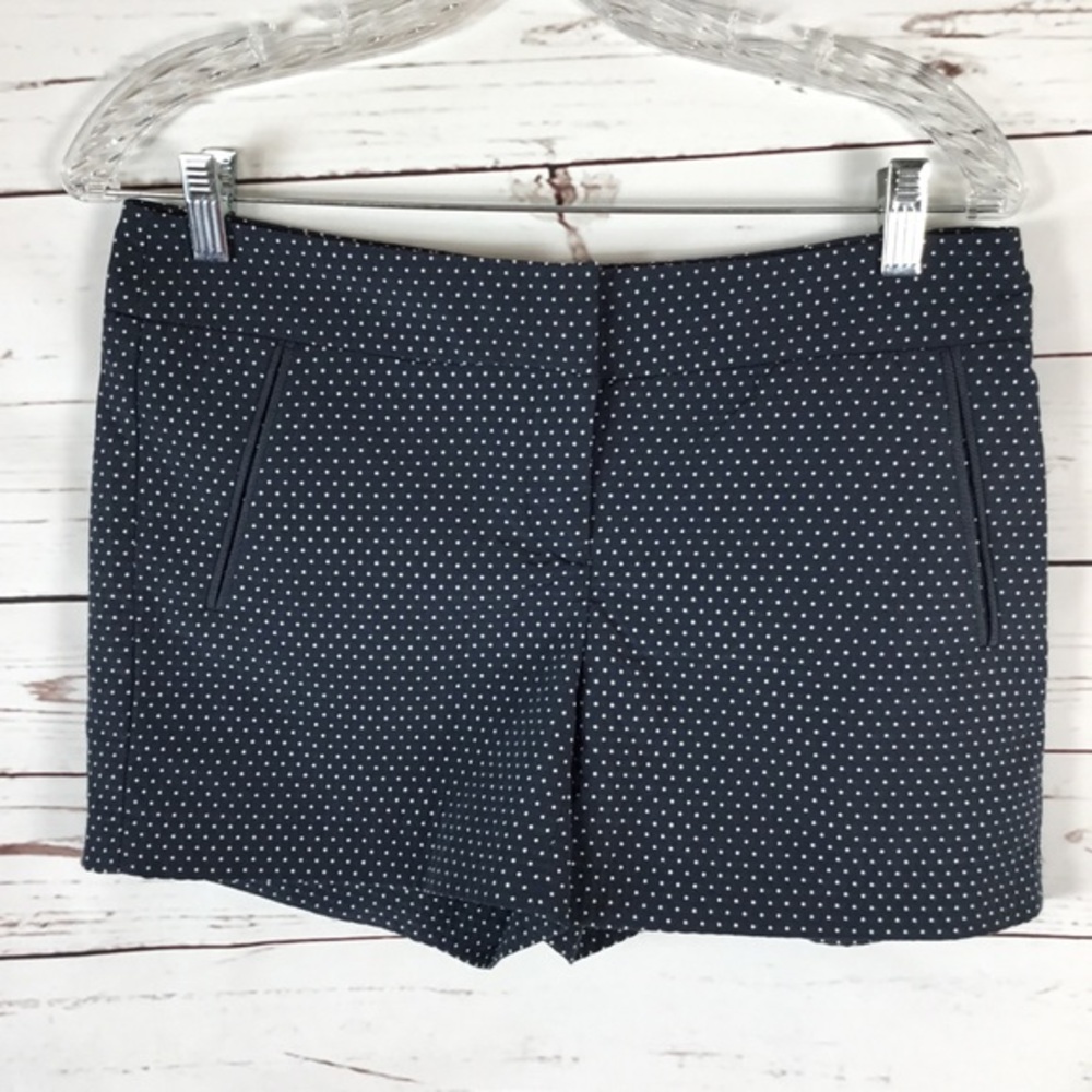 Cynthia Rowley Navy‎ Blue & White Polka Dot Shorts.